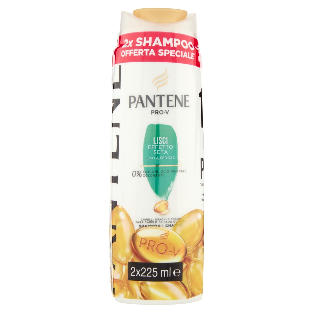 Pantene Pro-V Shampoo Lisci Effetto Seta 2x225 ml